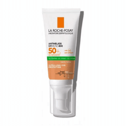 Anthelios UVMune 400 Tunisie La Roche-Posay Oil Control gel-crème teinté SPF50+ peaux mixtes à grasses anti-brillance