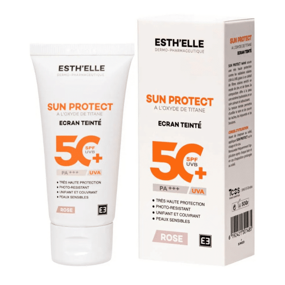 bonheur Esth’elle Sun Protect écran teinte Rose pour le soin du visage en Tunisie