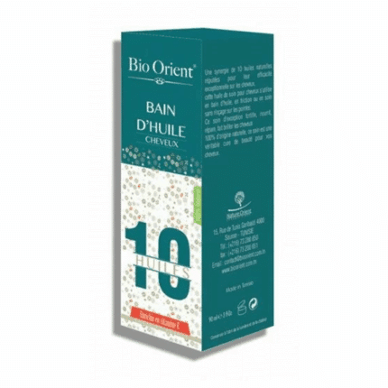 Flacon Bio Orient Bain D’huiles cheveux 90ml en Tunisie