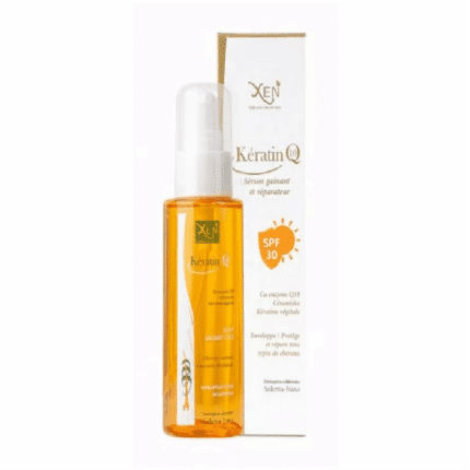 Flacon Xen Kératin Q10 Sérum Gainant SPF 30 pour le soin du visage en Tunisie