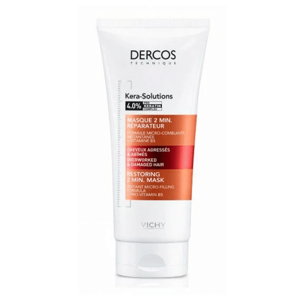 Vichy Dercos Kera Solutions Masque 2 Min Reparateur Cheveux Agresses Et Abimes 200ml