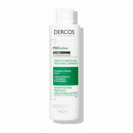 Flacon Vichy Dercos Psolution Shampooing Traitant Keratoreducteur 200ml pour le soin des cheveux en Tunisie