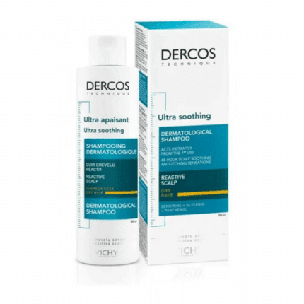 Flacon Vichy Dercos Ultra Apaisant Shampooing cheveux Normaux à Secs 200ml pour le soin des cheveux en Tunisie