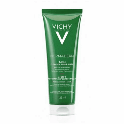 Vichy Normaderm 3 en 1 Exfoliant + Nettoyant + Masque 125ml pour le soin du visage en Tunisie