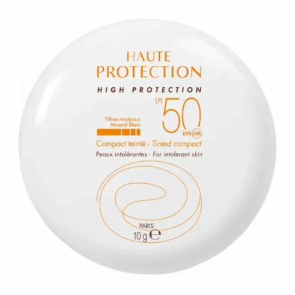 Boîtier avene haute protection Compact Teinté SPF50 Beige Sable 10g solaire visage Tunisie