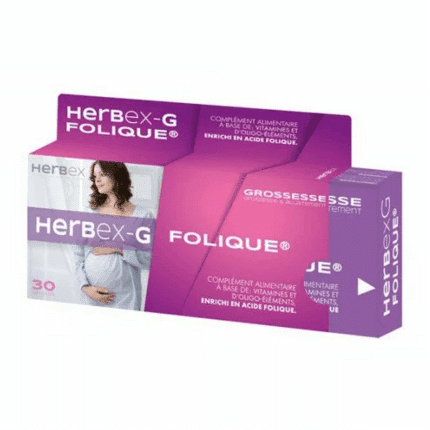 Herbex-g Folique 1000 Mcg complément alimentaire en Tunisie