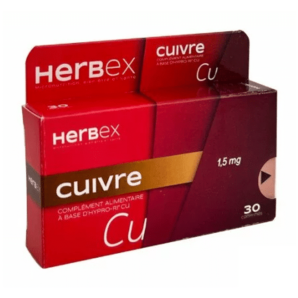 Herbex Cuivre 30 Gélules