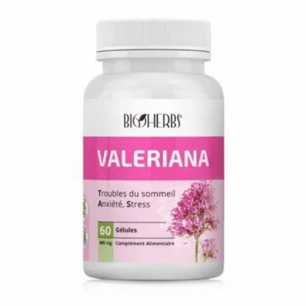 Boîte Bioherbs Valeriana 60 gélules complément alimentaire en Tunisie