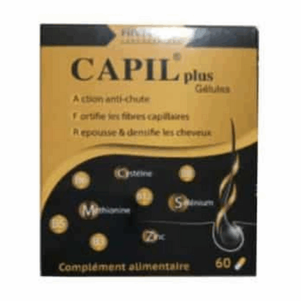 Boîte Capil Plus Anti Chute cheveux 60 gélules en Tunisie