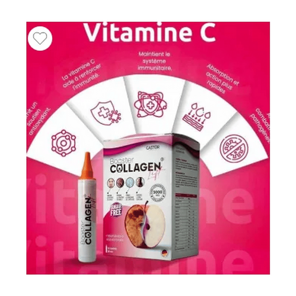 castor-booster-collagen-12-shots-de-15ml-beaute-castor Castor Booster Collagen 12 Shots de 15ml pour le soin du visage en Tunisie