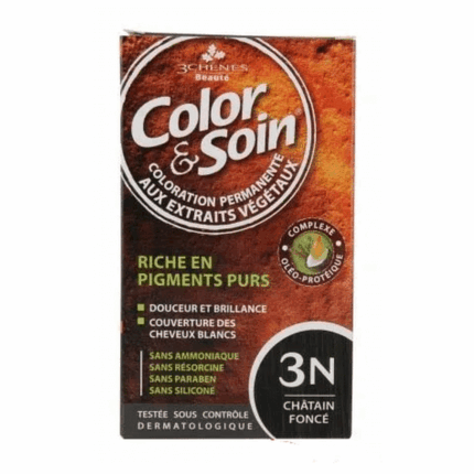3 Chenes Color & Soin Coloration Chatain Fonce 3n en Tunisie