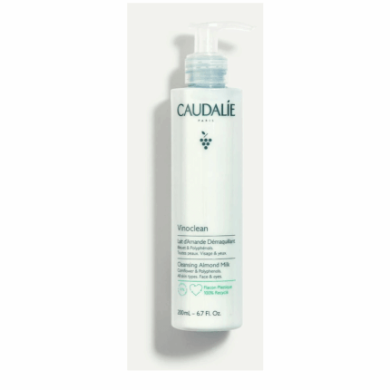 Flacon Caudalie Vinoclean Lait d’Amande Démaquillant 200ml en Tunisie