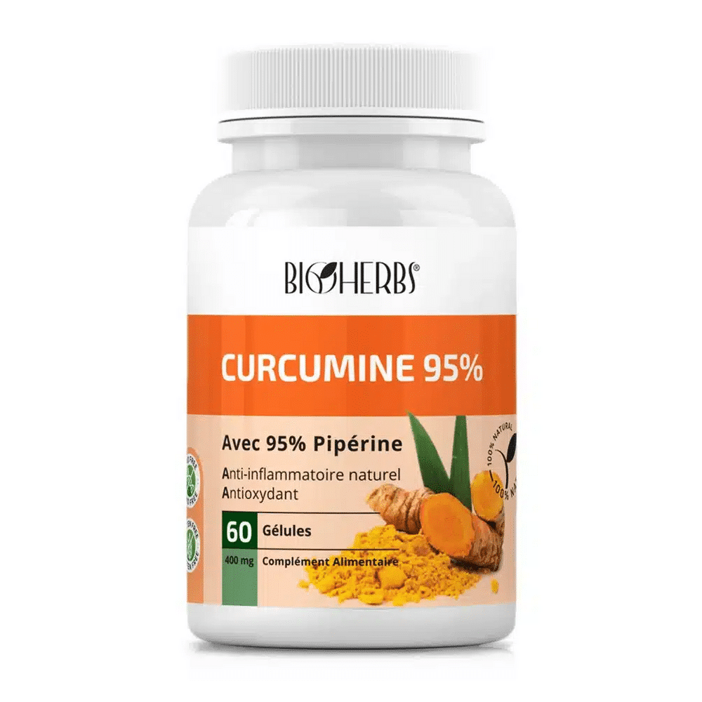 BIOHERBS Curcumine (95% de curcuminoïdes) كركمين, B/60 GELULES