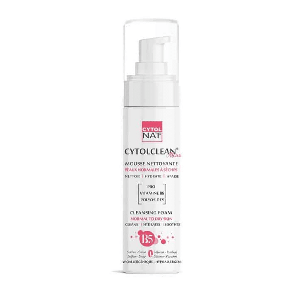 Cytol Nat - Cytol Clean mousse nettoyante peaux normales à sèches -150ml