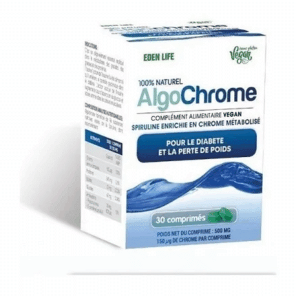 Boîte Eden Life Algo Chrome 30 comprimés complément alimentaire en Tunisie