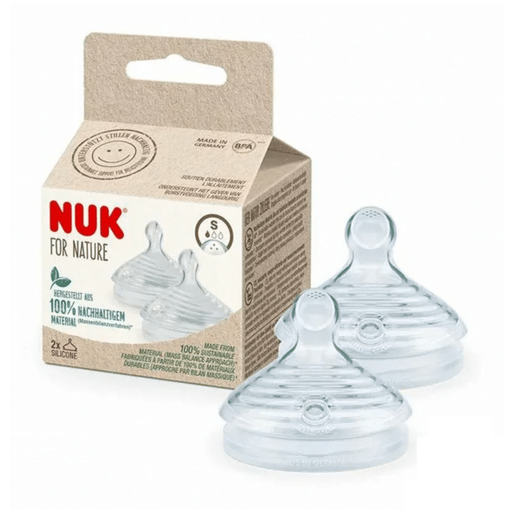 ee123 NUK For Nature 2 Tetines 0-6m s pour bébé en Tunisie