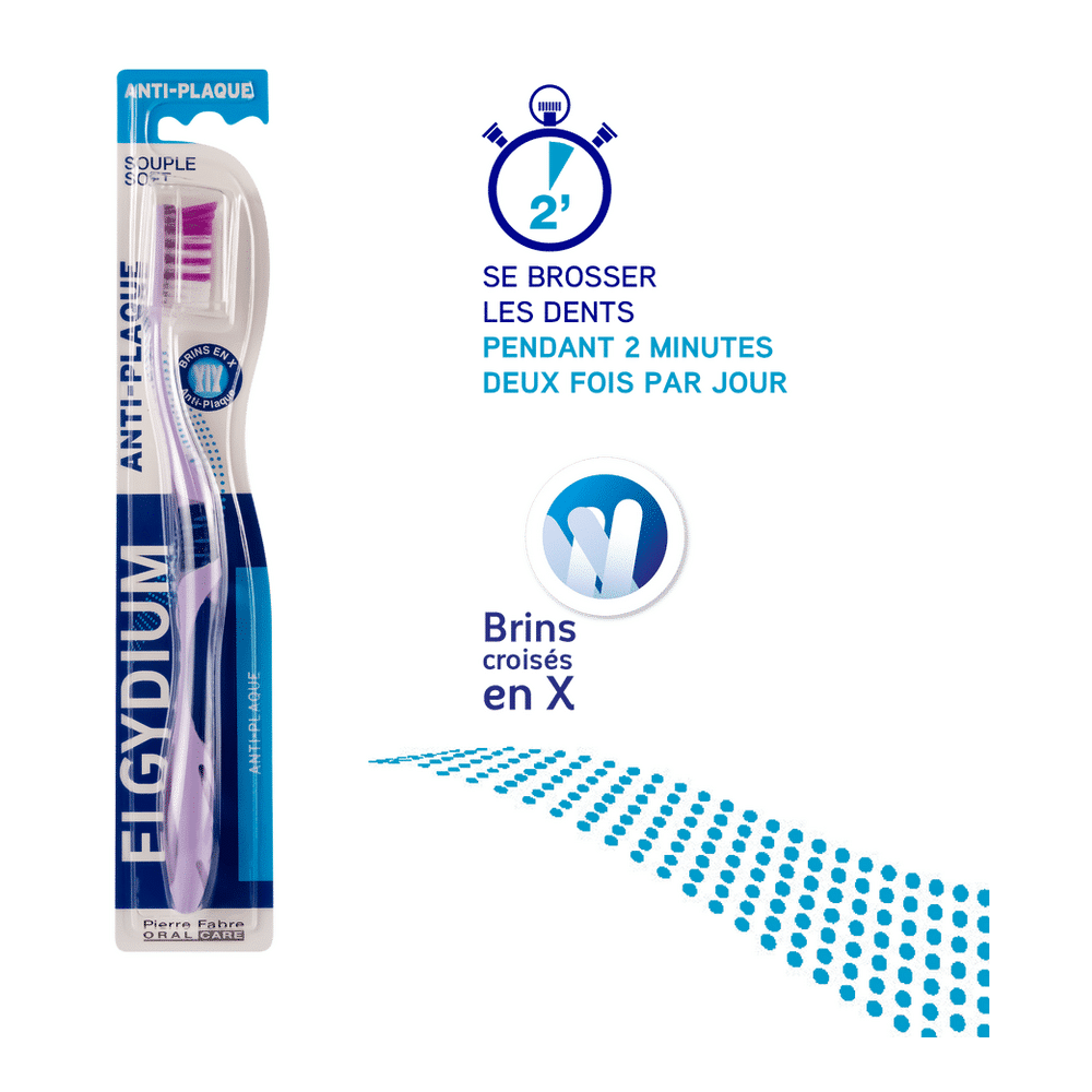 elgydium-brosse-a-dents-anti-plaque-souple Elgydium brosse à dents Anti Plaque Souple pour l'hygiène quotidienne en Tunisie