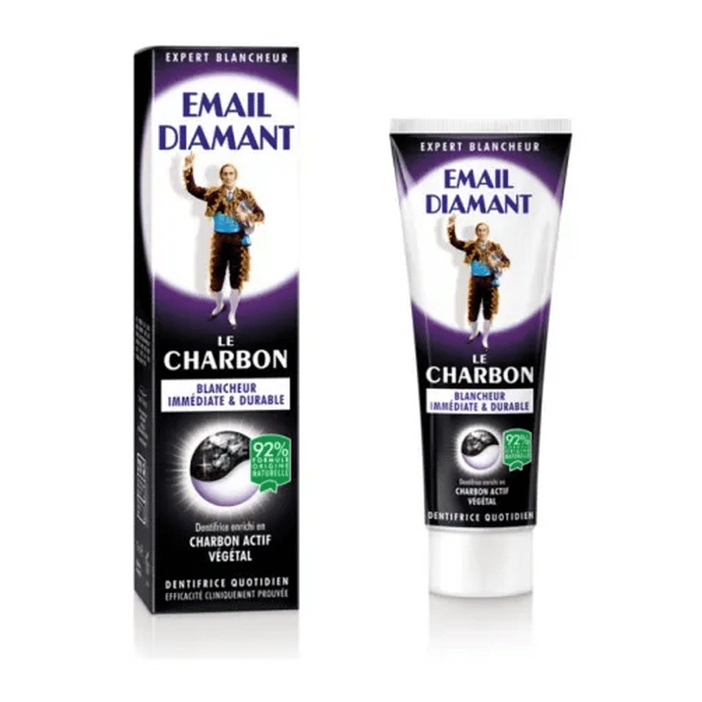 email-diamant-dentifrice-le-charbon-blancheur-immediate-durable-75ml Tube Email Diamant Dentifrice le Charbon Blancheur Immédiate & Durable 75Ml en Tunisie
