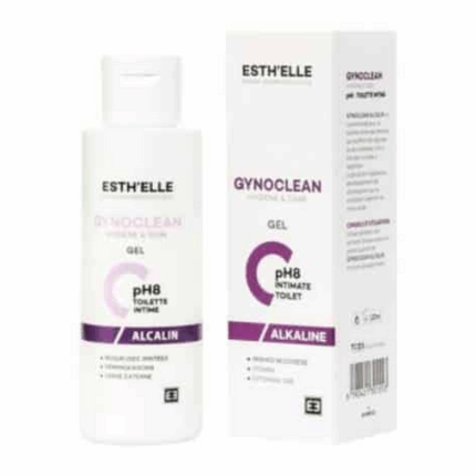 Flacon Esth’elle Gynoclean Gel Ph8 120ml pour l'hygiène quotidienne en Tunisie