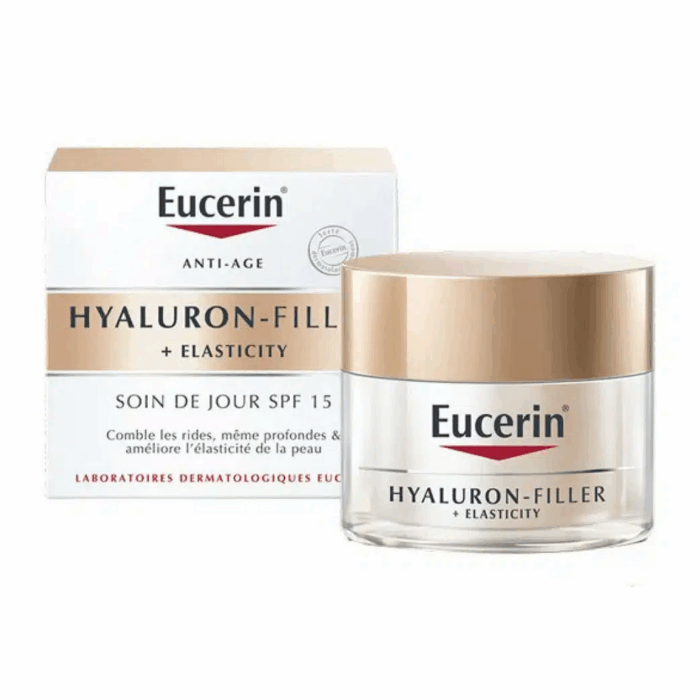 Eucerin Hyaluron-filler + Elasticity Soin de Jour SPF 15 pour le soin du visage en Tunisie