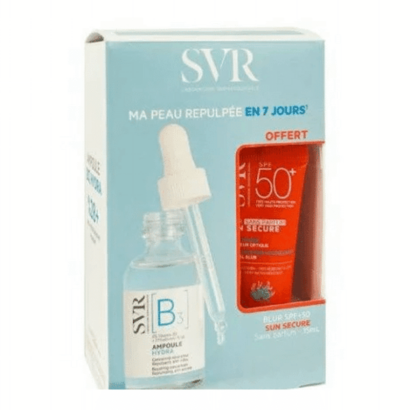 Boîte d'ampoules SVR Set Ampoule b pour le soin du visage en Tunisie