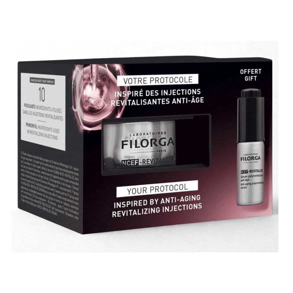 Filorga Coffret Crème Ncef-Revitalize+serum Ncef-Revitalize Anti Âge 5 ml (offert)