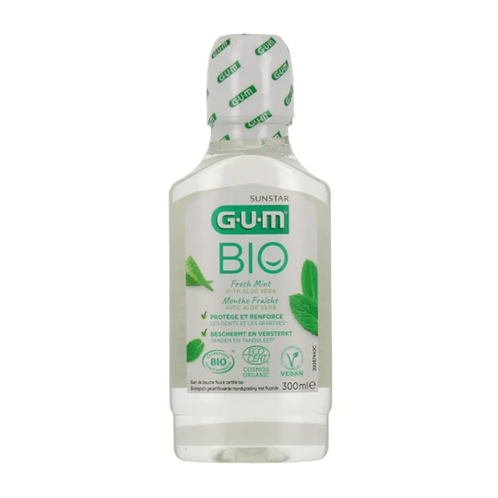 GUM Bio Fresh Mint Bain de Bouche Fluoré Menthe Fraîche