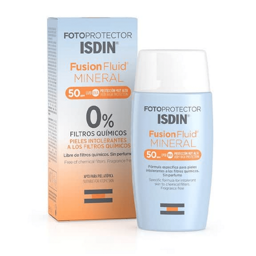 isdin-ecran-solaire-fusion-fluide-mineral-spf50-50ml Isdin Fotoprotector Isdin Fusion Fluid Mineral SPF 50 en Tunisie