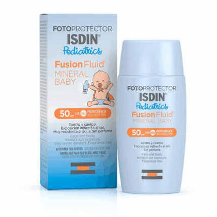 Isdin Photoprotection écran Solaire Fusion Fluid Mineral Baby Spf50+ 50ml en Tunisie