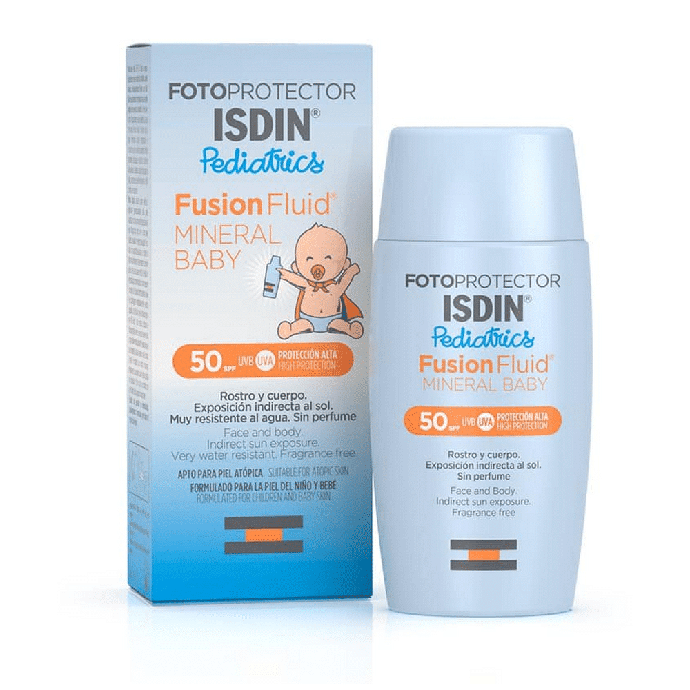 isdin-photoprotection-ecran-solaire-fusion-fluid-mineral-baby-spf50-50ml Isdin Photoprotection écran Solaire Fusion Fluid Mineral Baby Spf50+ 50ml en Tunisie