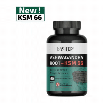 Bioherbs Ashwagandha Ksm 66 B/60 complément alimentaire en Tunisie