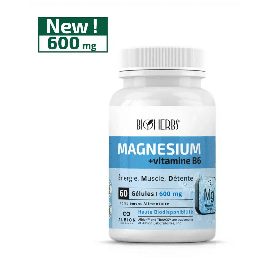 BIOHERBS Magnésium Bisglycinate + VIT B6