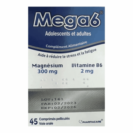 Mega 6 B/45 Comp complément alimentaire en Tunisie