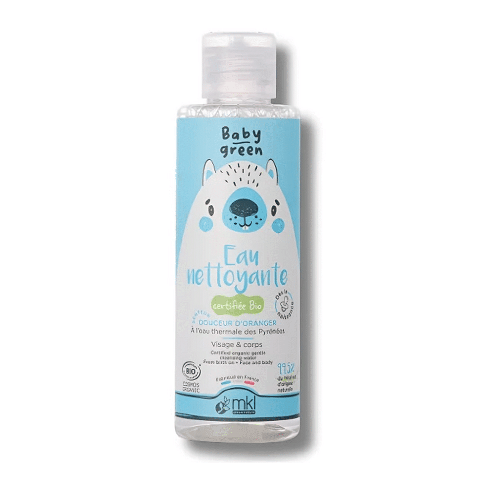 mkl-eau-nettoyante-bio-baby-green-100ml Flacon MKL Eau Nettoyante Bio Baby Green 100ml pour le soin du visage en Tunisie
