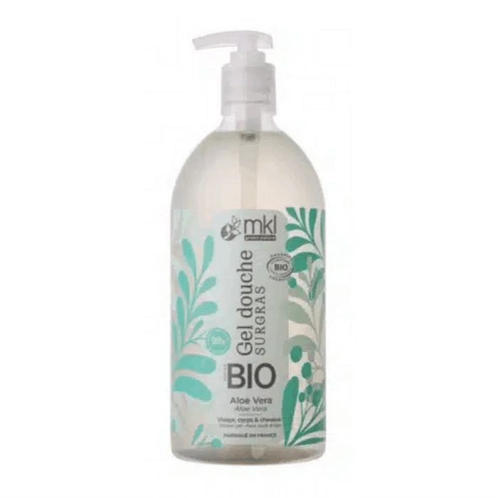 Flacon MKL Gel Douche Bio Aloe Vera 1l pour le soin des cheveux en Tunisie