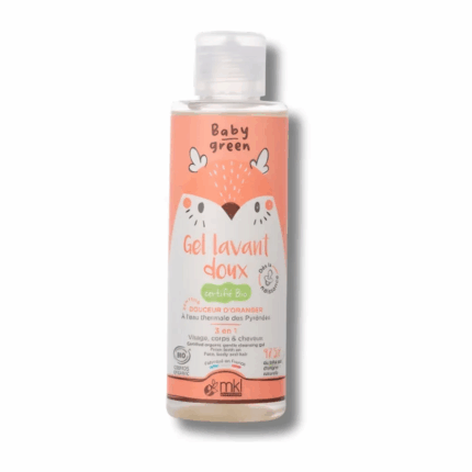 Flacon MKL Gel Lavant Doux Bio Baby Green 100ml en Tunisie