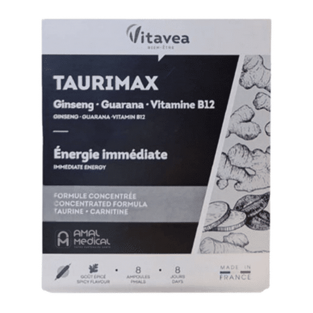 paramall-vitarmonyl-taurimax-ginsaforce-amp-b8-6490328a6269a560105745 Boîte d'ampoules Vitavea Taurimax 8 Ampoules complément alimentaire en Tunisie