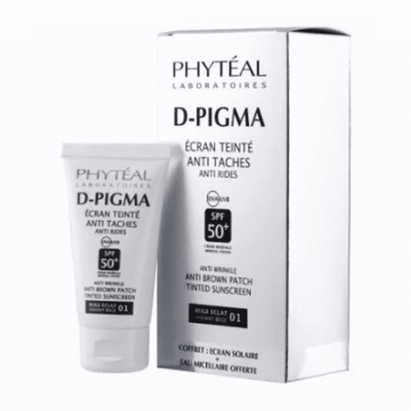 Flacon Phytéal Dpigma écran teinte Beige Eclat Spf50+eau Micellaire A L’aloe Vera 150ml (offerte) en Tunisie