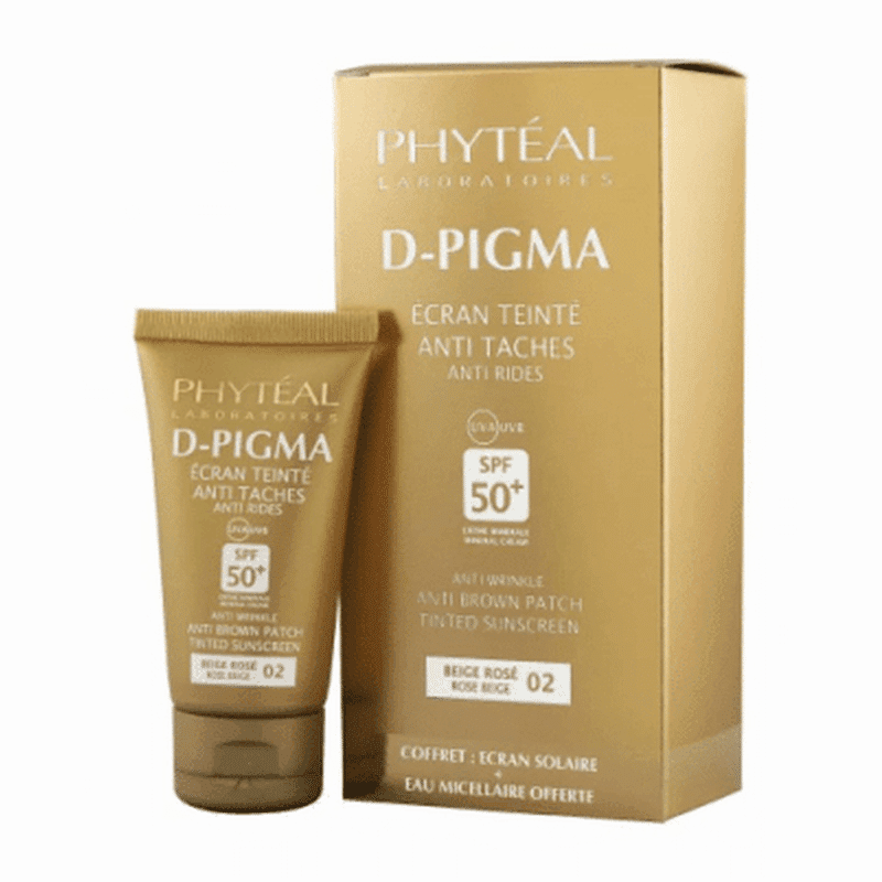 Flacon Phytéal Dpigma écran teinte Beige Rosé Spf50+eau Micellaire A L’aloe Vera 150ml (offerte) en Tunisie