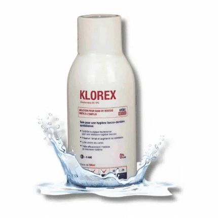 Flacon Stoderma Klorex - Solution Bain de Bouche 250ml pour l'hygiène quotidienne en Tunisie