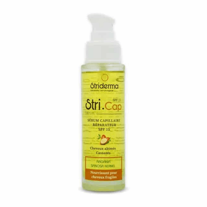 Flacon Striderma Stri Cap sérum capillaire Reparateur Spf15 50ml pour le soin des cheveux en Tunisie