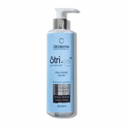 Flacon Striderma Stri Gel Nettoyant Peau Grasse 250 ml pour le soin du visage en Tunisie