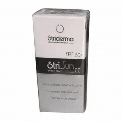 Striderma Stri Sun CC Écran Solaire teinte SPF 50+ Anti Tâche 50 ml pour la protection solaire en Tunisie