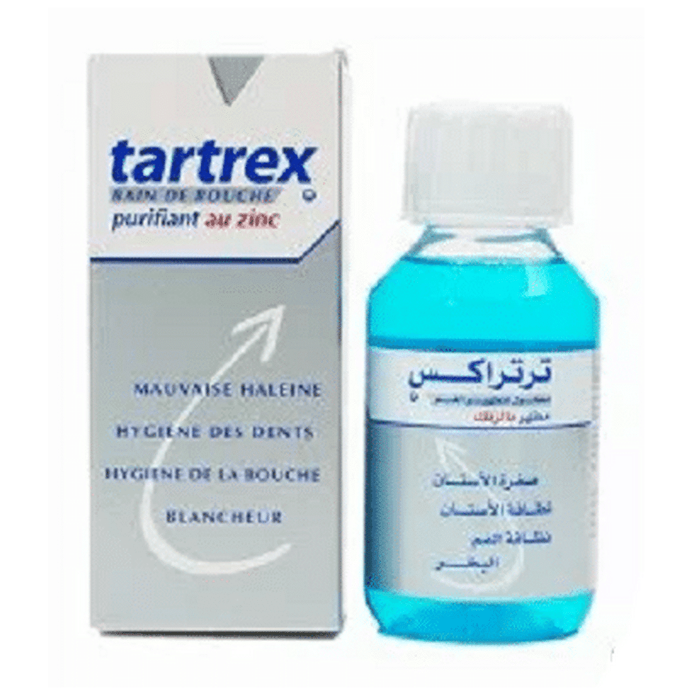 tartrex-bain-de-bouche-purifiant-au-zinc-125ml Tartrex Bain de Bouche Purifiant au Zinc 125ml pour l'hygiène quotidienne en Tunisie