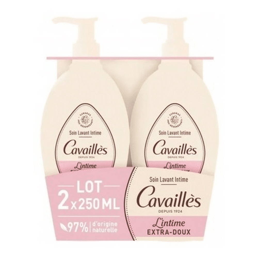 Rogé Cavaillès Soin Toilette Intime Extra-Doux Lot de 2 x 250 ml