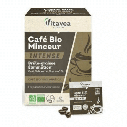 Boîte de sachets Vitavea Cafe Bio minceur Intense Brule Graisse 12 Sachets en Tunisie