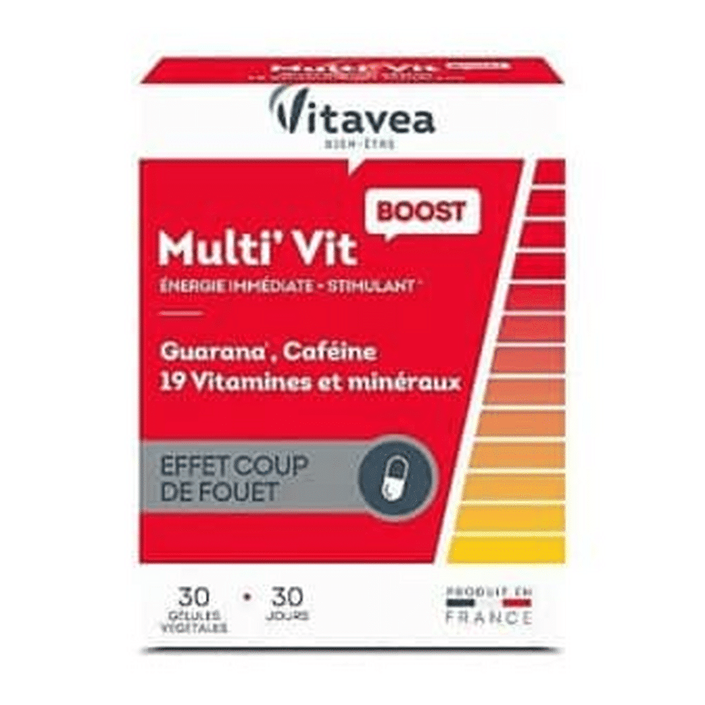 Vitavea Multi'Vit Boost - énergie immédiate - stimulant - 30 gélules